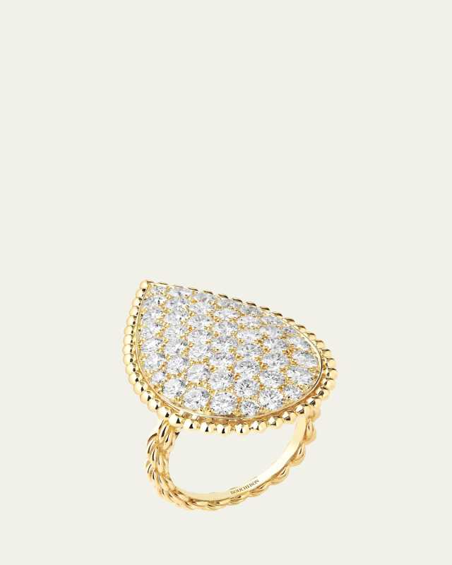 XL 18K Yellow Gold Serpent Boheme Diamond Ring
